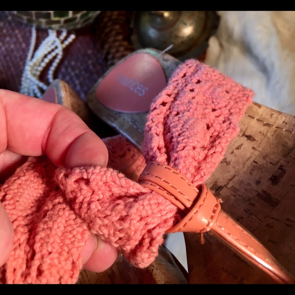 NEW! Maurice’s Beachy Cork Wedge Platform Sandals - Picture 4 of 8